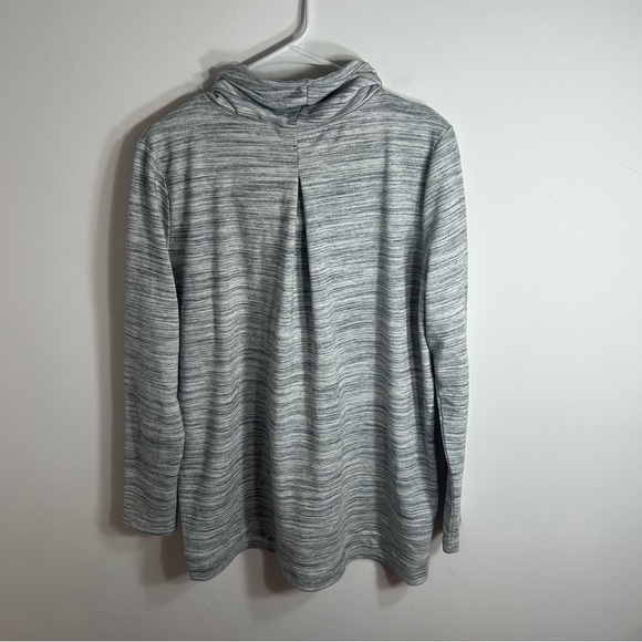 Eddie Bauer Gray Cowl Turtleneck Long Sleeve Outdoor Top Medium Women’s - Picture 4 of 7